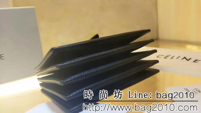 CELINE賽琳原單 撞色系列 小牛皮風琴卡包 4167 SL1933